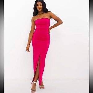NWT Vesper bengaline bandeau maxi dress